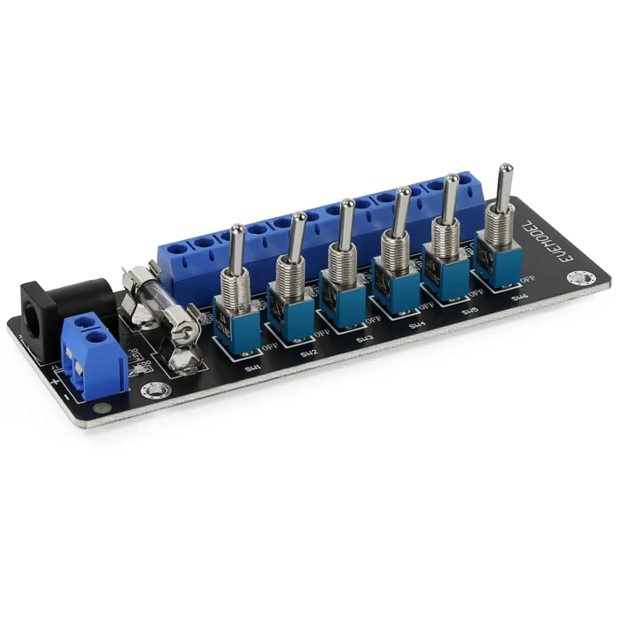 Panneau de commande électrique 6 canaux – 3V à 24V DC pour maquettes 7