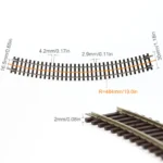 Rails incurvés pour trains HO 5