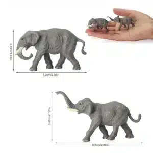 Figurines miniatures éléphants 1/87 7