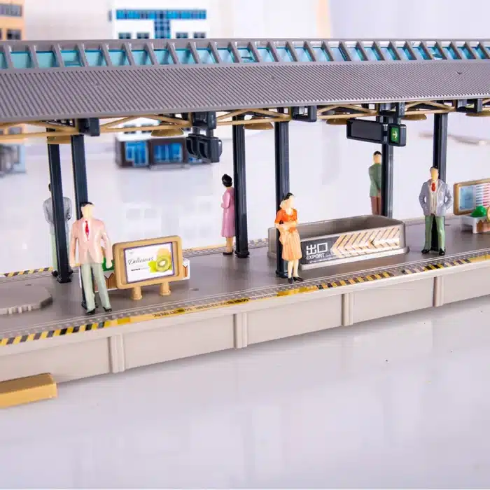 Quai de gare diorama HO 4
