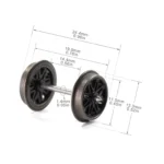 12 pièces HO échelle 1:87 36 "roues à rayons métalliques pour trains modèles accessoires ferroviaires HP26 2