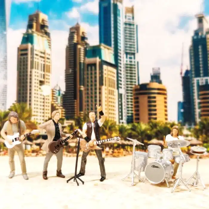 figurines miniatures groupe rock 1/64 2