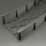 Pont incurvé HO diorama gris 5