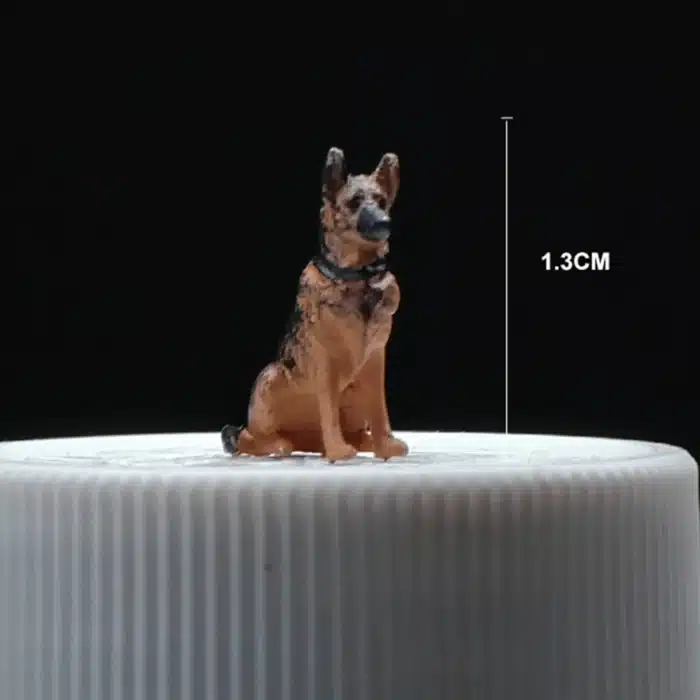 Figurine miniature berger allemand 1/64 3
