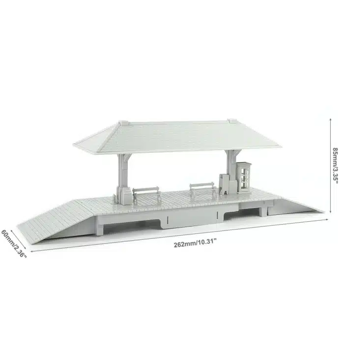 quai gare diorama 1 87 non peint 6