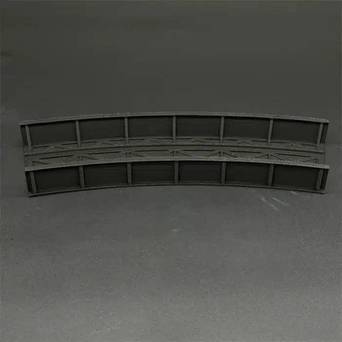 Pont incurvé HO diorama gris 6