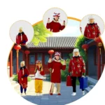 miniature personnages hiver famille 1/64 5