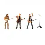 figurines miniatures groupe rock 1/64 5