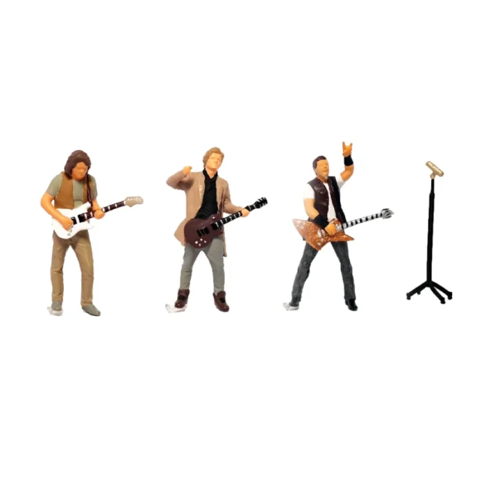 figurines miniatures groupe rock 1/64 5