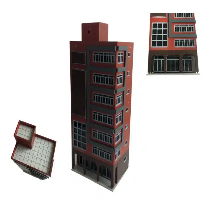 Immeuble bureaux modernes 6 étages échelle N 5