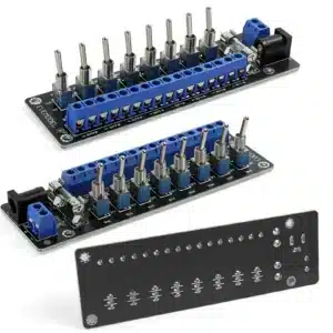 Panneau de commande électrique 8 canaux – 3V à 24V DC pour maquettes 1