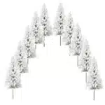 Sapins enneigés échelle OO 2