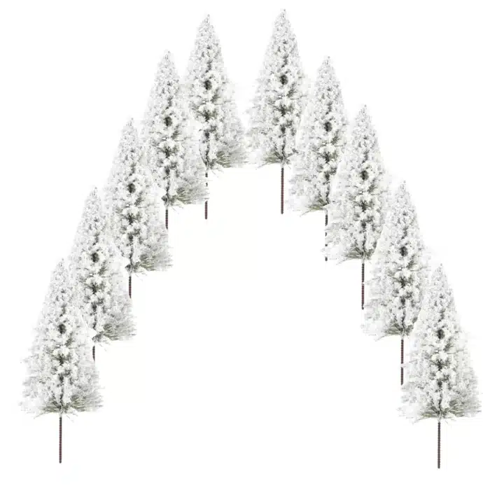 Sapins enneigés échelle OO 2