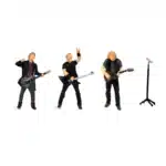figurines miniatures groupe rock 1/64 4