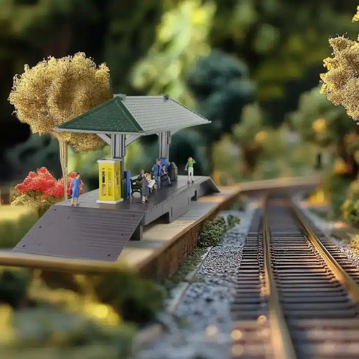 quai gare diorama 1 87 4