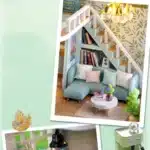 Maquette maison familiale bleue 34