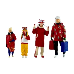 miniature personnages hiver famille 1/64 1