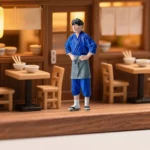 Figurine restaurateur japonais 1/64 2