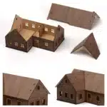 Kit de modèle de maison de ville européenne orientale à l'échelle 1/72-affichage de paysages Diorama détaillé pour cadeaux de collectionneurs pour les amateurs et les fans de bricolage 1