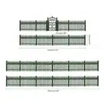 Clôture blanche HO 16