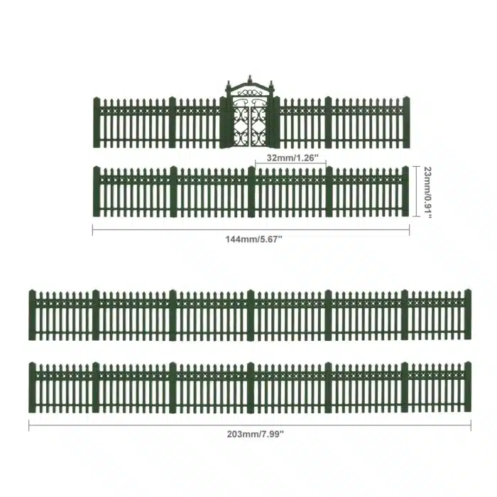 Clôture blanche HO 16