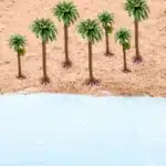 Palmiers miniatures en plastique 6