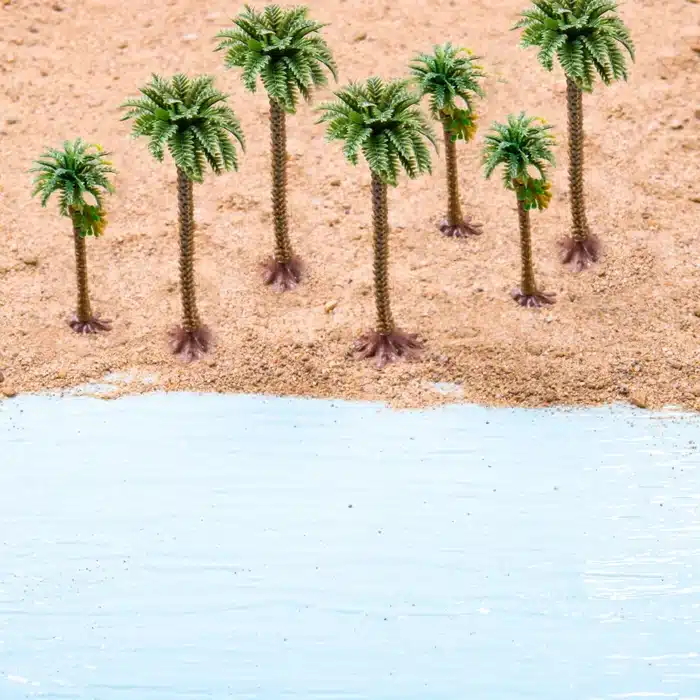Palmiers miniatures en plastique 6
