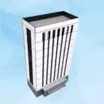 immeuble bureau maquette blanc N 6