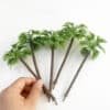 Cocotiers miniatures pour maquette 15 cm (lot de 3 ou 10)