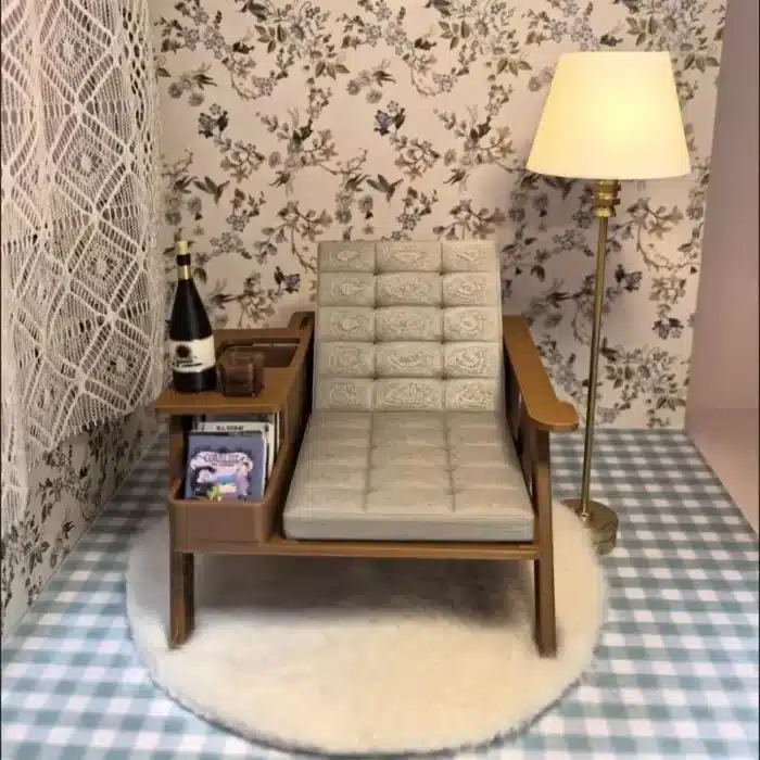 Chaise longue Miniature 1/12 6