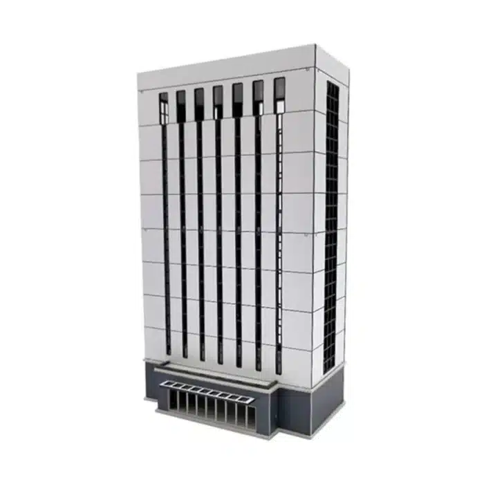 immeuble bureau maquette blanc N 1