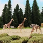 Figurines girafes 1/87 6