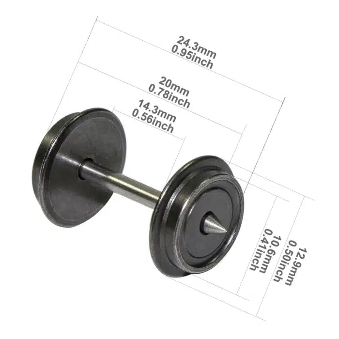 Roues 36 pouces train HO 2