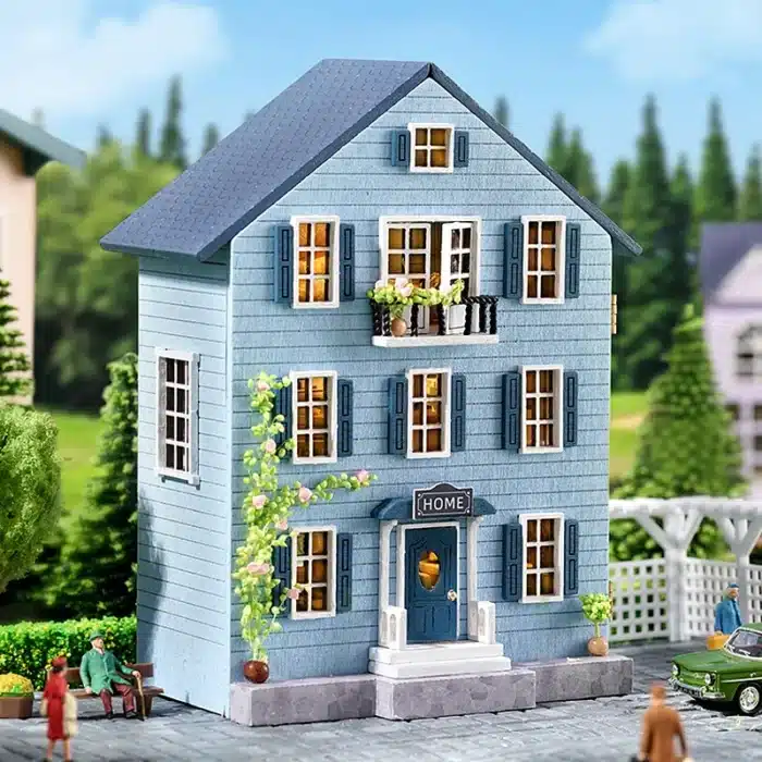 Maquette maison bleue 52