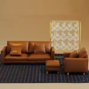 Ensemble canapé cuir 1/12 1