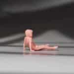 Figurines miniatures – famille assise au parc enfant2