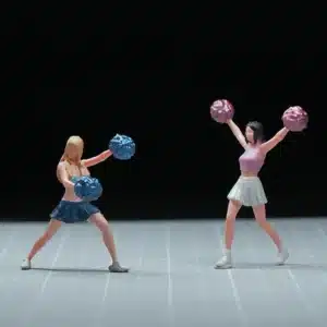 Figurine miniature cheerleaders 2