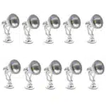 Projecteurs gris miniatures maquette lumière blanche 1