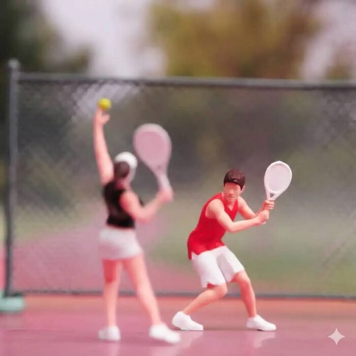 Figurines joueurs de tennis 4