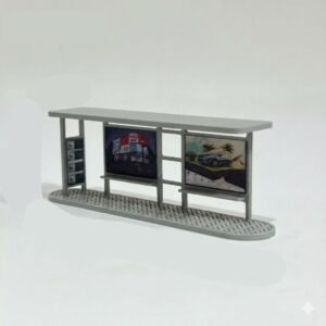 Abribus pour maquette 1/150