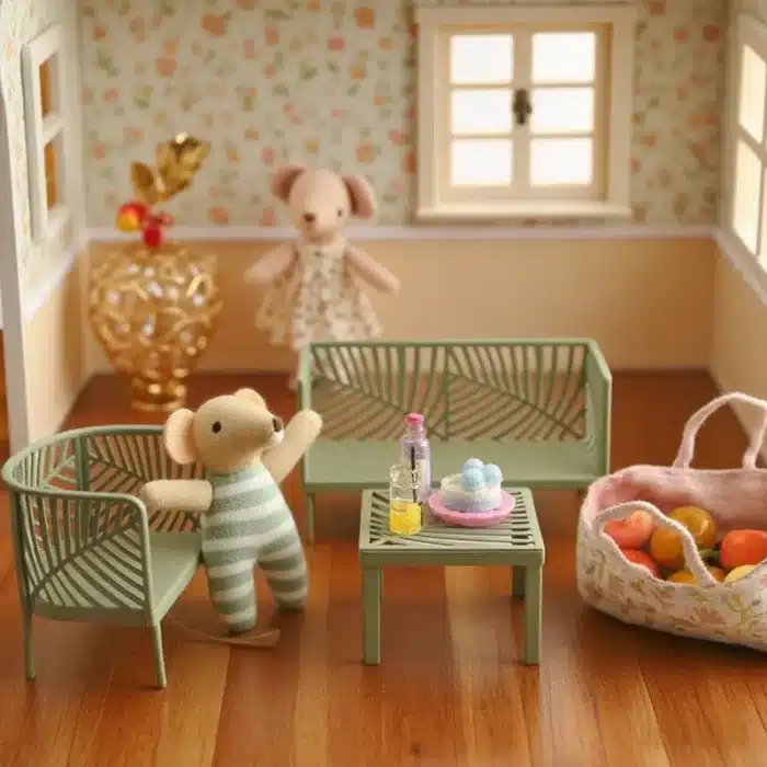 salon de jardin vert miniature 4