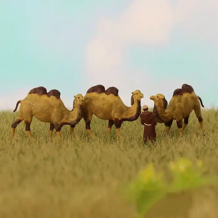Figurines dromadaires 1/87 5