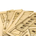 Maquette de bâtiment réaliste terre cuite 1/72 5