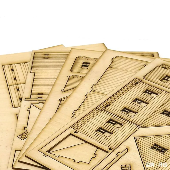 Maquette de bâtiment réaliste terre cuite 1/72 5