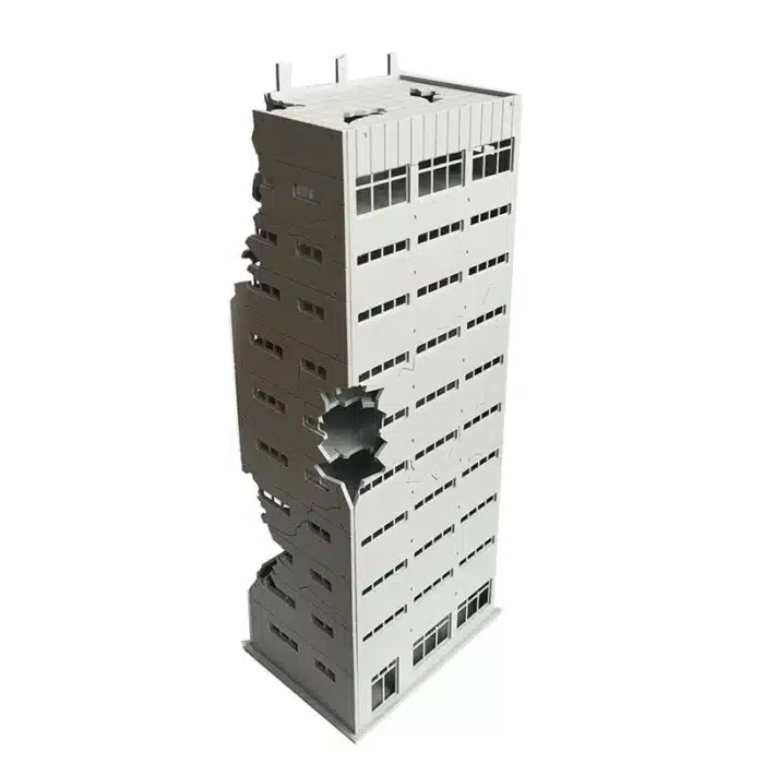 Maquette building en ruine N 3