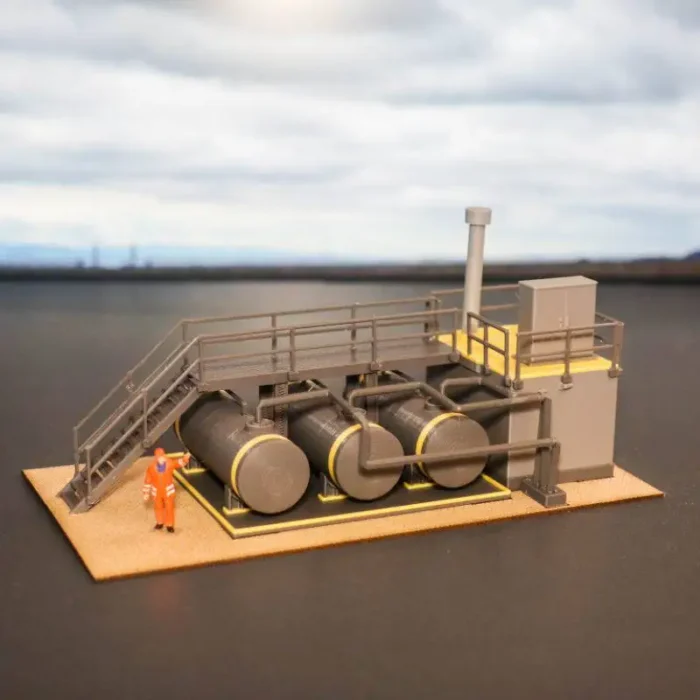 Equipement industriel miniature avec cuves 1/87 2