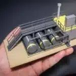 Equipement industriel miniature avec cuves 1/87 1