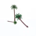 Cocotiers miniatures maquette 13 cm 12