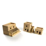 Maquette de bâtiment réaliste terre cuite 1/72 2