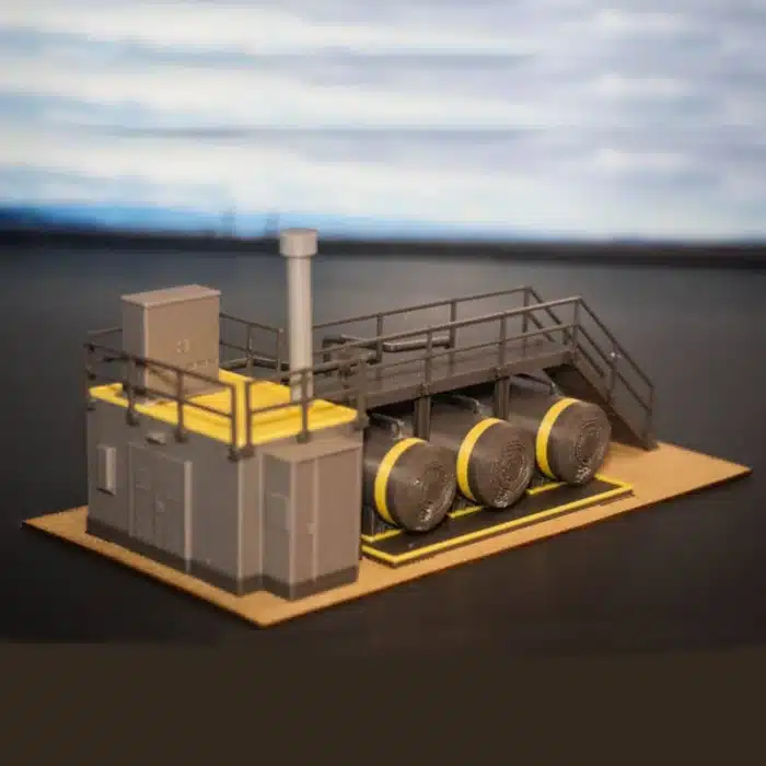 Equipement industriel miniature avec cuves 1/87 3